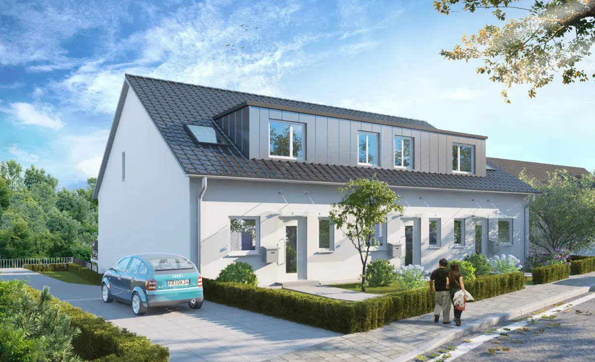 Häuser Straßenansicht ohne Wasserzeichen