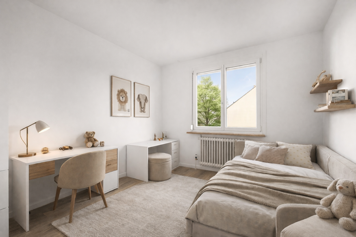 Kinderzimmer 2 KI-Möblierungsvorschlag