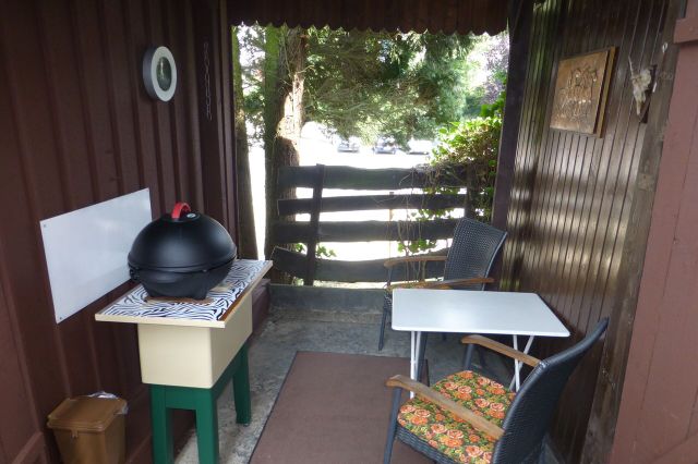 Überdachter Sitzplatz
