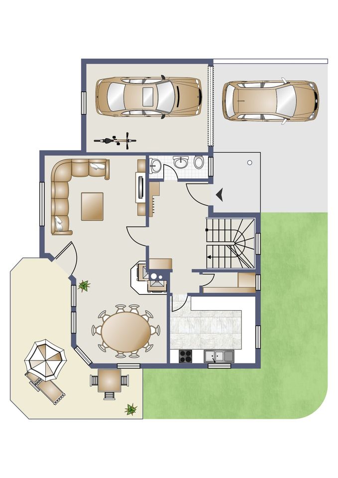Erdgeschoss unverbindl. Illustration