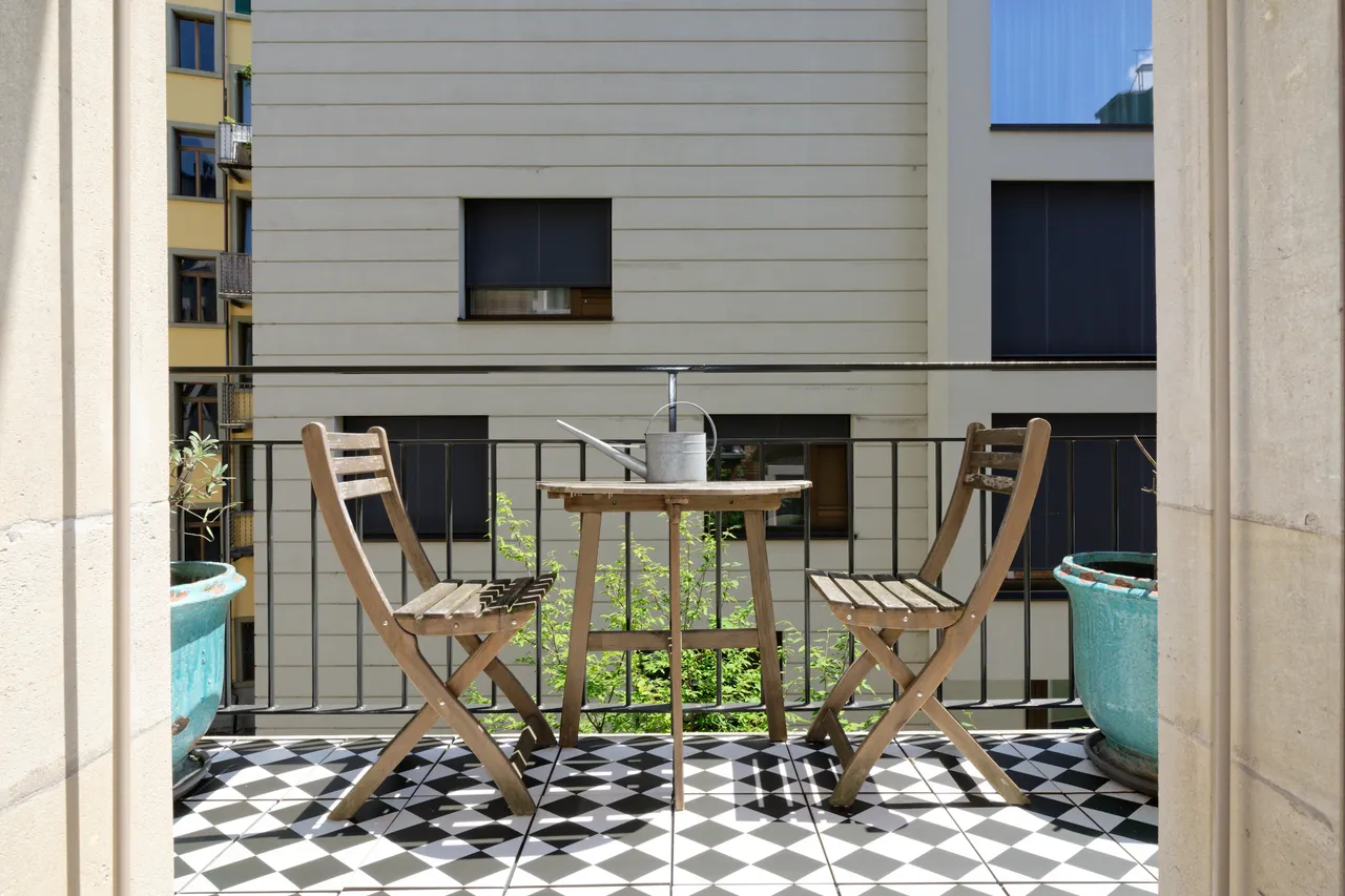 Balkon zum Schlafzimmer