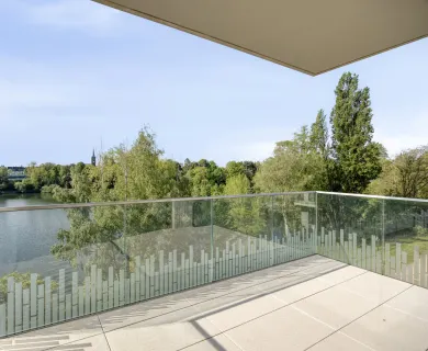 Waterfront ! Erstbezug ! exklusive Neubau Wohnung mit unverbaubarem Blick - Foto 4