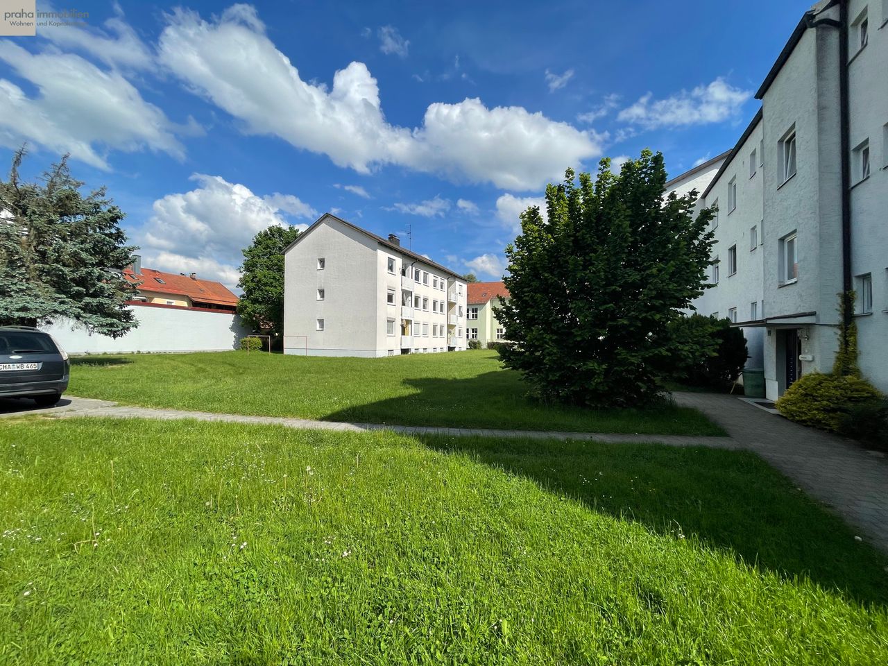 Sicht aufs Grundstück