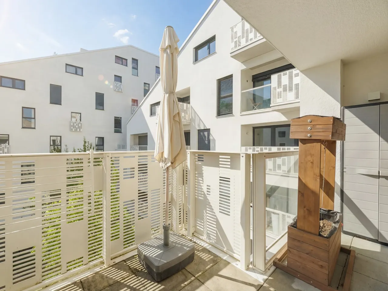 Westloggia zum ruhigen Innenhof