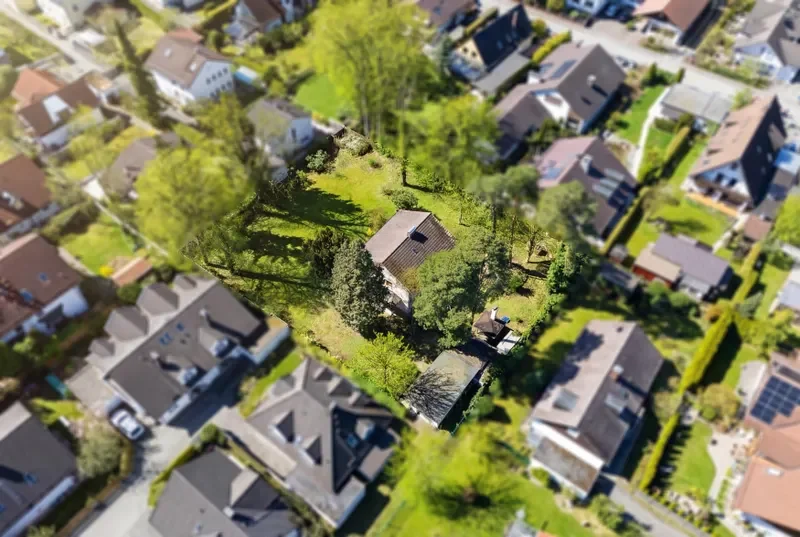 Vogelperspektive Grundstück
