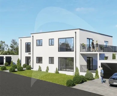 KfW40-Neubau mit QNG: Mehrfamilienhaus mit 4 hochwertigen Wohnungen und Garagen
