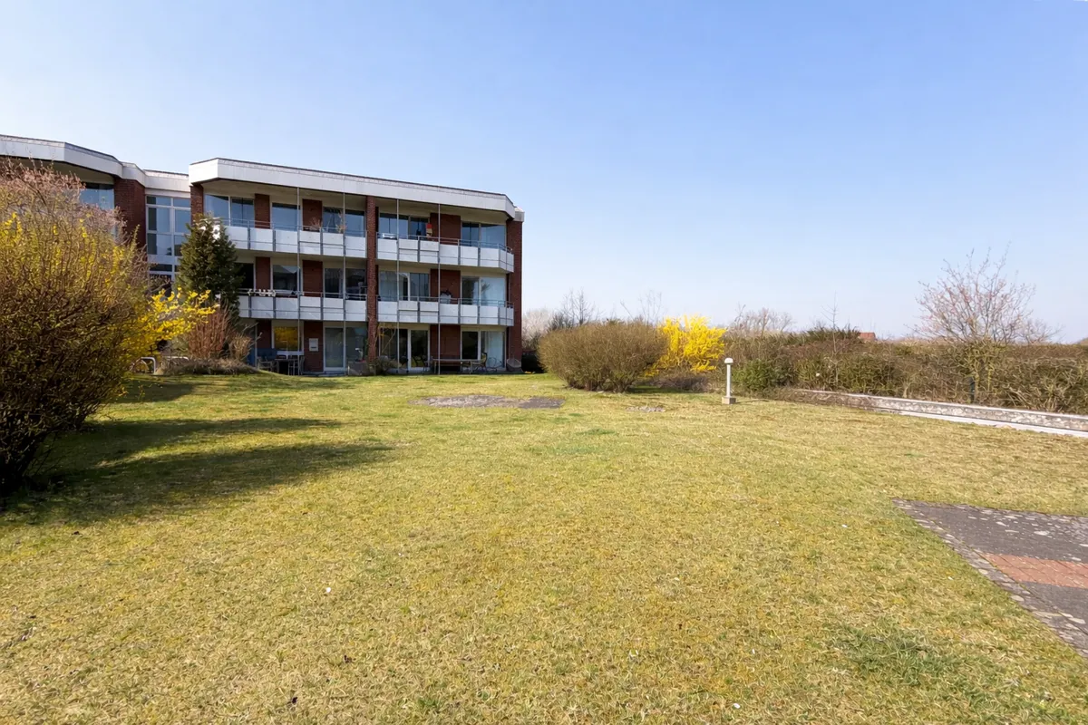 Blick zum Wohnhaus