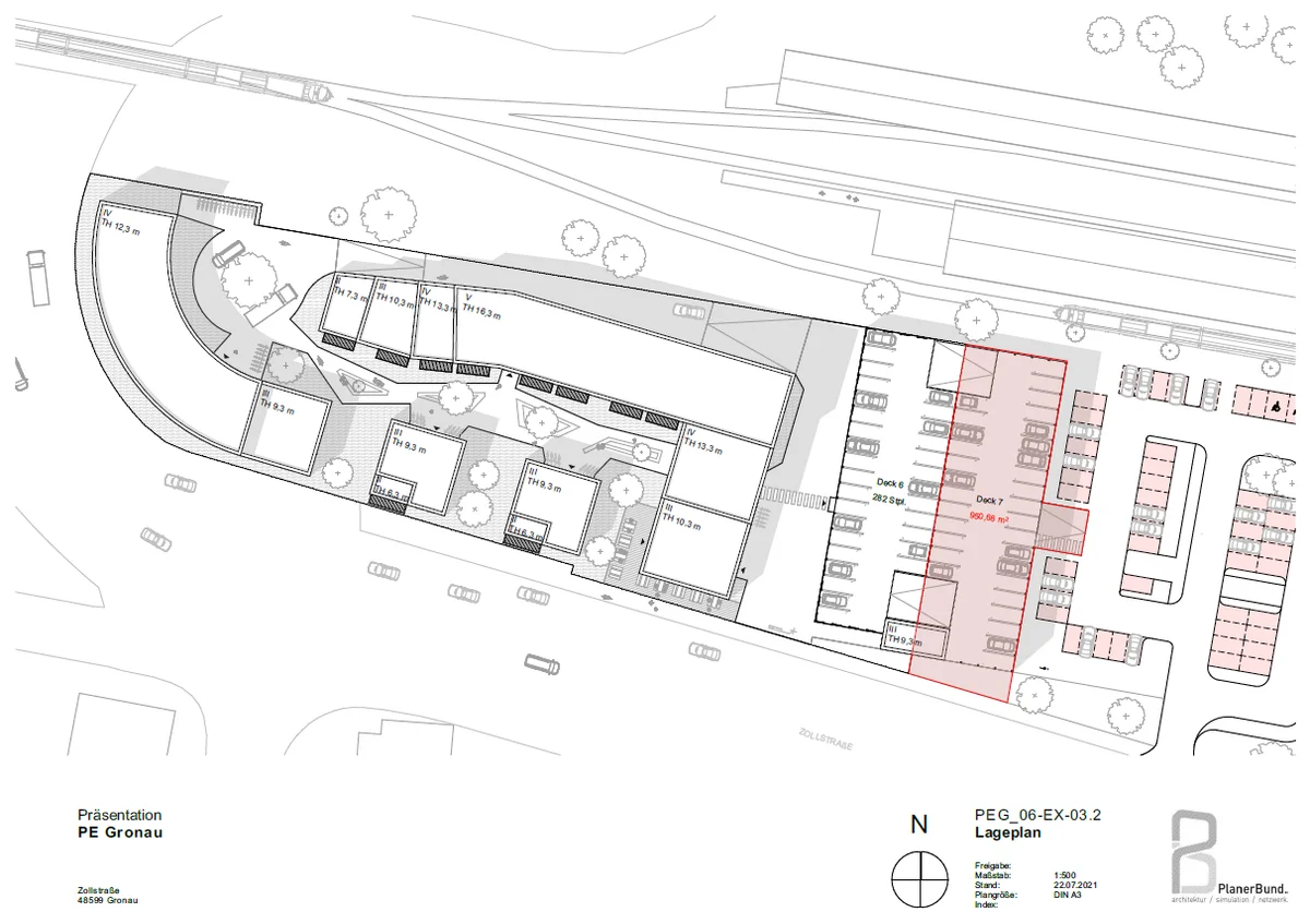 Lageplan II + Planentwurf Zollstraße