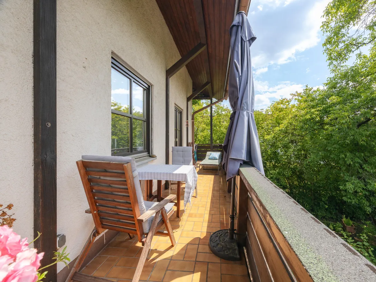 Balkon im Obergeschoss