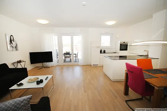 Top modern möblierte 3-Zimmer-Wohnung mit Balkon und Tiefgaragenstellplatz in attraktiver Wohnlage im „Le Flair“