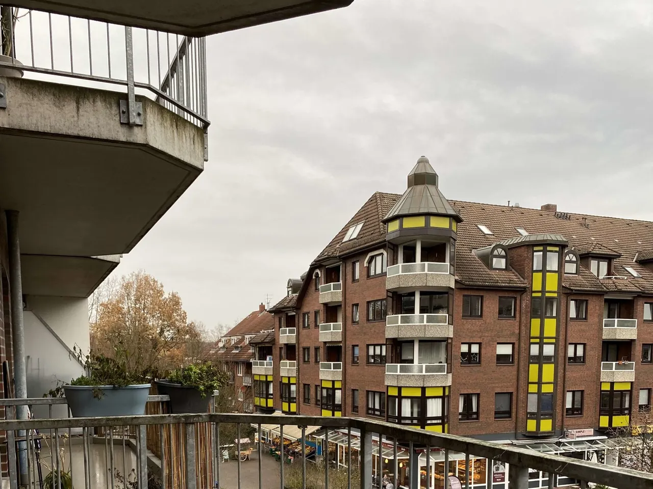 Blick vom Balkon