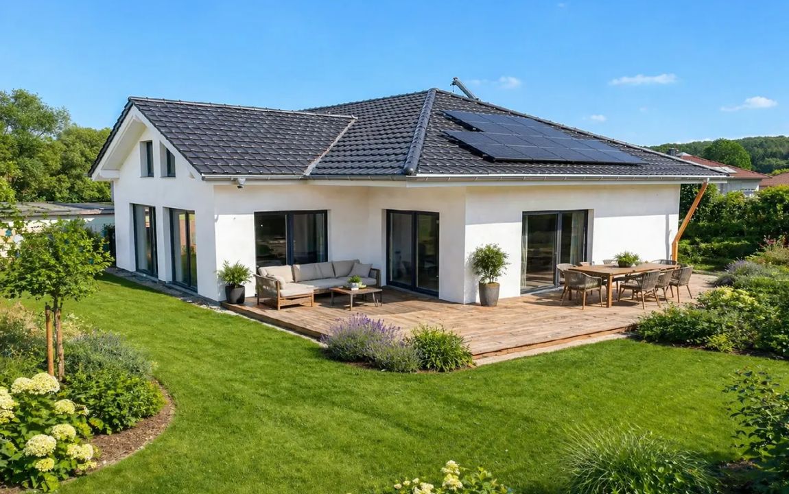 Neubau-Bungalow kurz vor Fertigstellung! Ebenerdig Naturnah Energieeffizient  Schlüsselfertig!!!