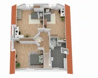 Grundriss Obergeschoss (nicht maßstabsgetreu)