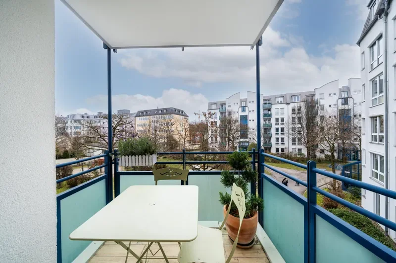 Balkon mit West-Ausrichtung