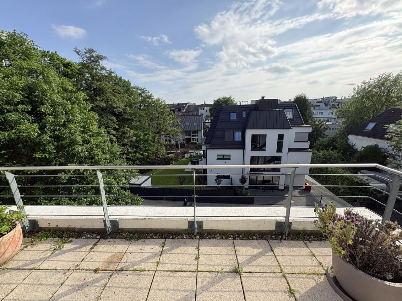 Blick vom Balkon Richtung Mühlengraben