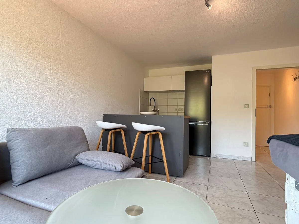 Blick vom Balkon aus