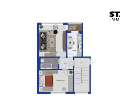 Gepflegte Etagenwohnung mit Balkon in Werl zu vermieten - Photo 2