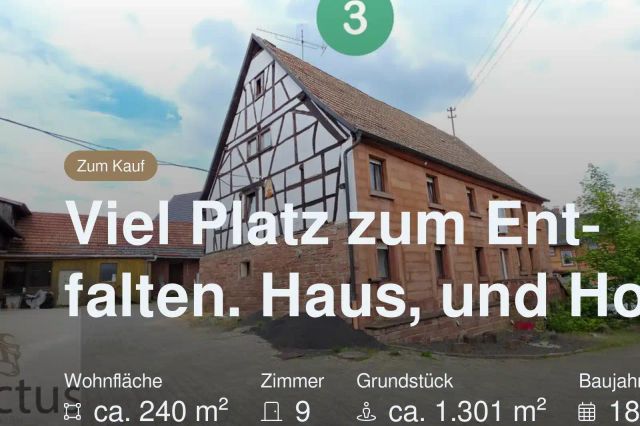 Nicht mehr verfügbar: Viel Platz zum Entfalten. Haus, und Hof