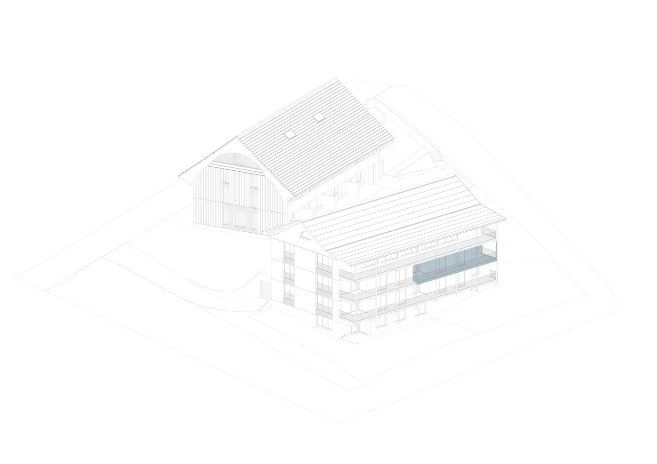 Axonometrie Wohnung 5