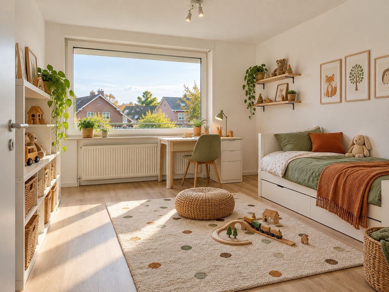 Helles Kinderzimmer (KI-Visualisierung)