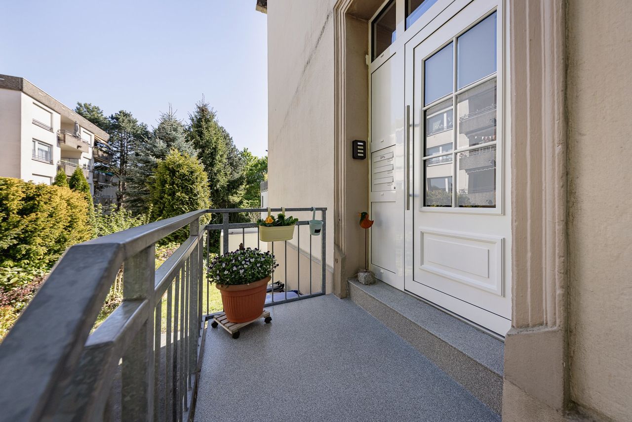 Aussicht vom Balkon (Haus 1)