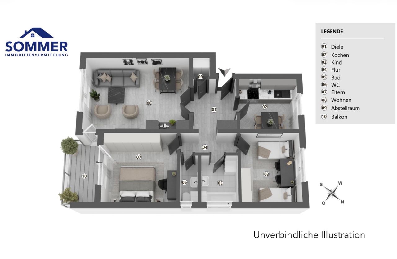 Grundriss Illustration