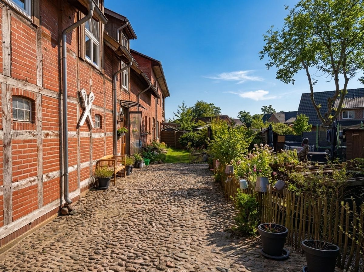 Gepflegte Wege und Gärten