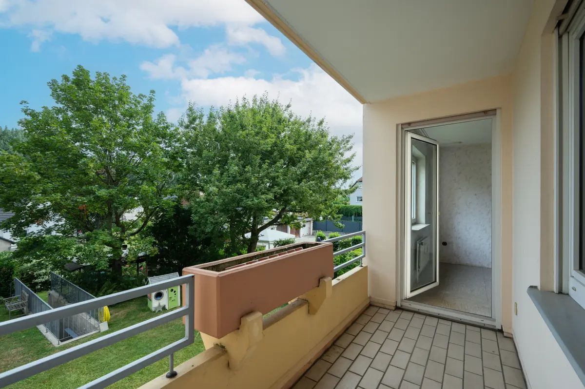 Balkon zur Gartenseite