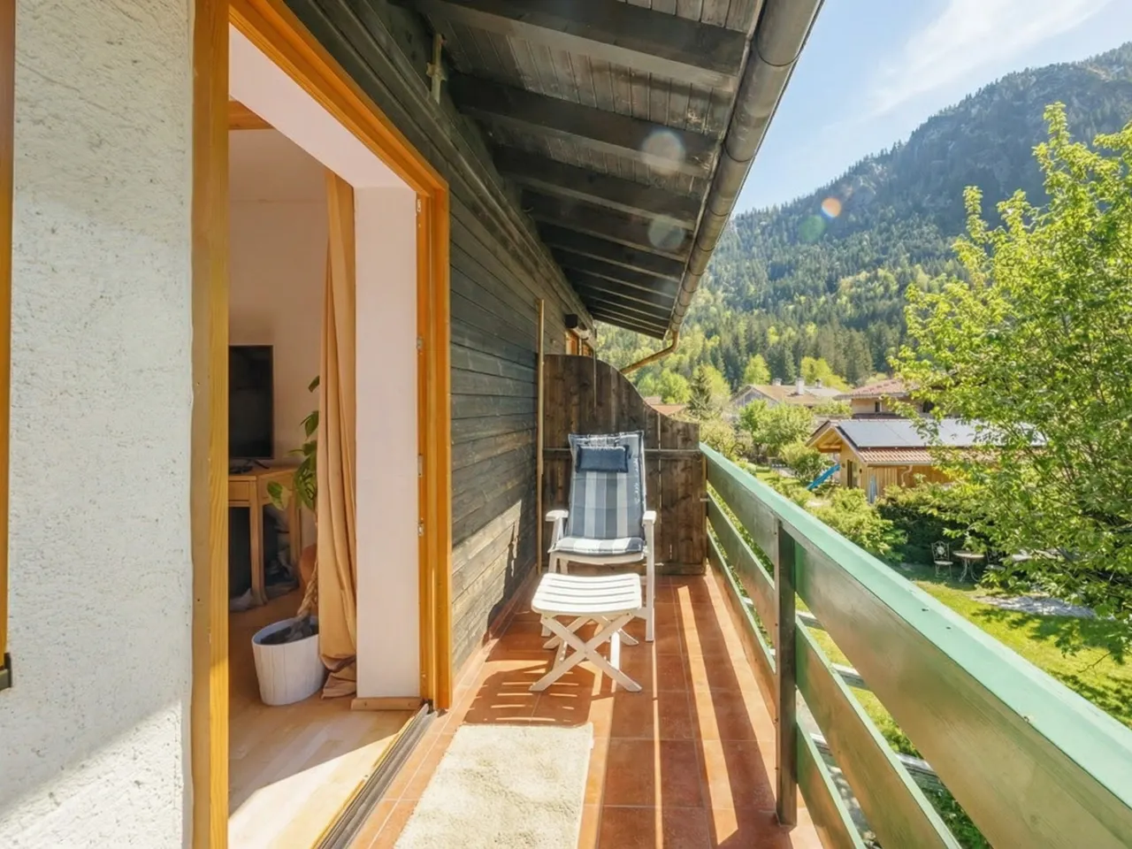 Südbalkon im Obergeschoss