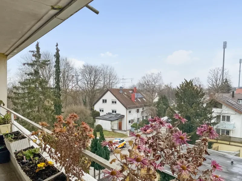 Blick vom Balkon