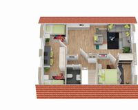 Grundriss Dachgeschoss (nicht maßstabsgetreu)