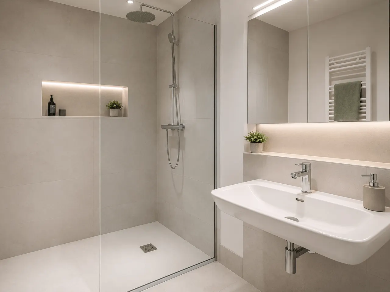 Badezimmer Visualisierung (KI)