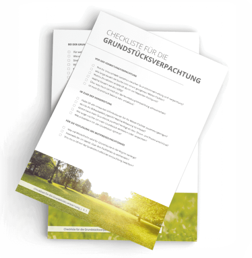 Checkliste Grundstücksvermietung