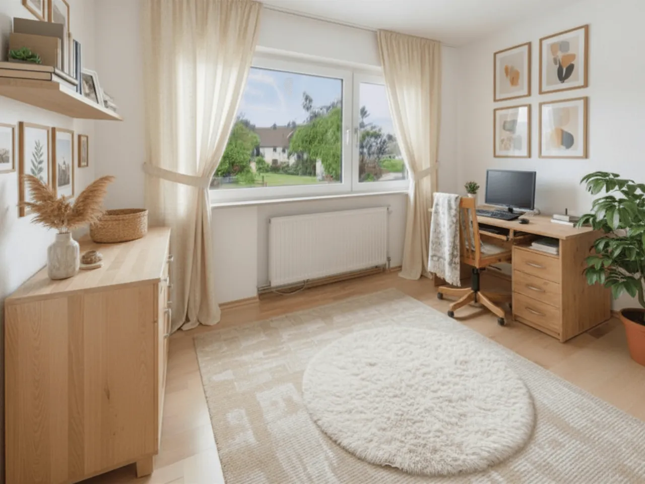 Schlafzimmer 2 - Wohnidee - Arbeitszimmer (digital möbliert)