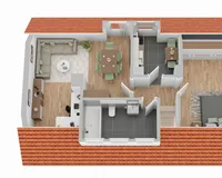 Grundriss Dachgeschoss (nicht maßstabsgetreu)