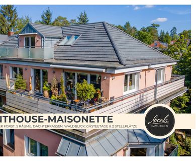 5-Zimmer-Penthouse-Maisonette direkt am Tegeler Forst mit zwei Dachterrassen, Küche & Stellplätze