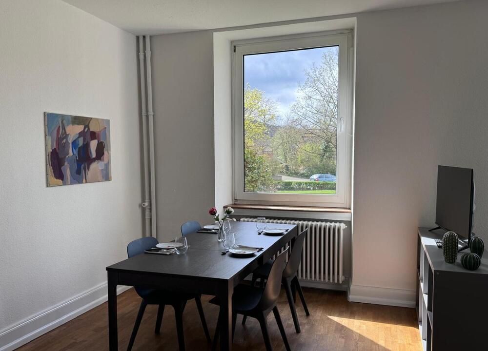 Essbereich im Wohnzimmer