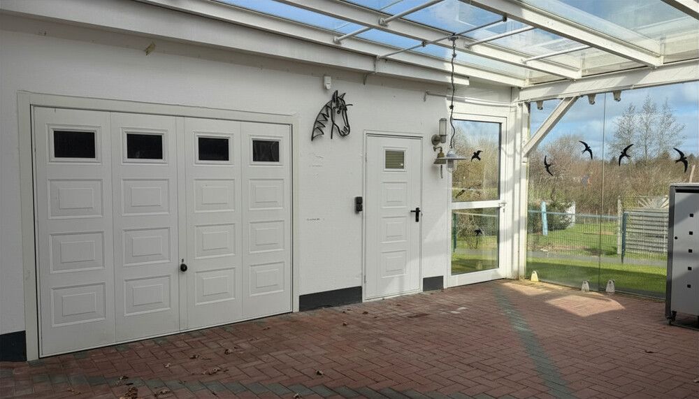 Die massiv errichtete Garage