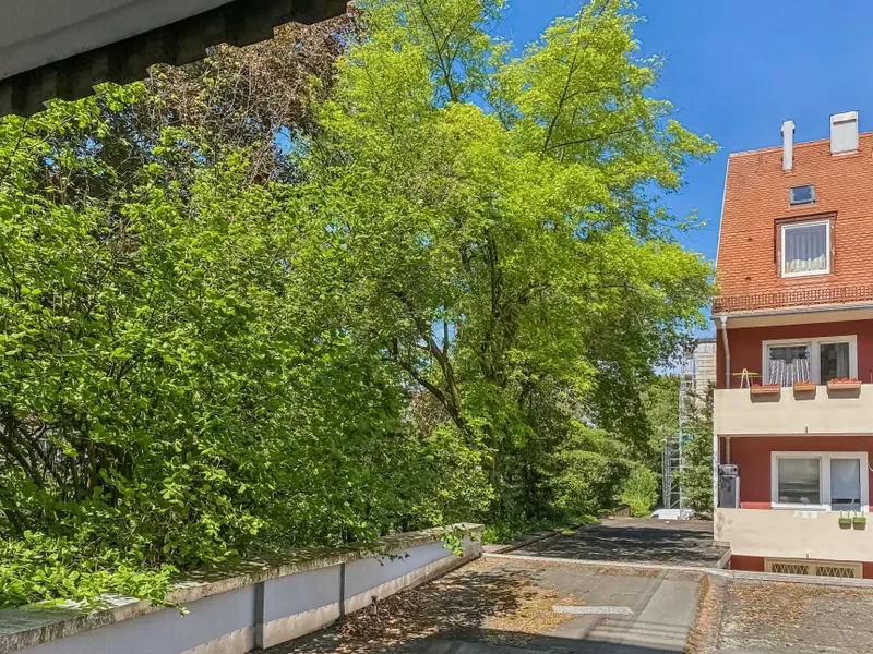 Blick vom Balkon