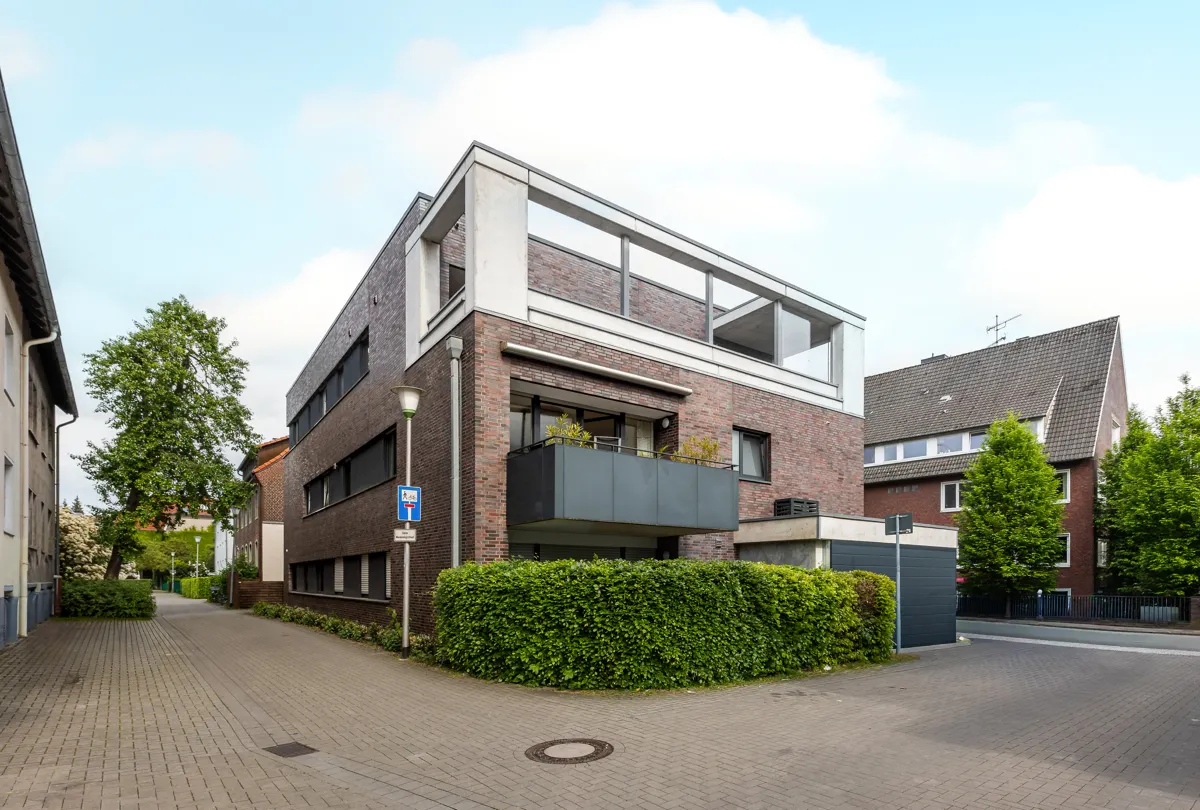 Haus Seitenansichtt