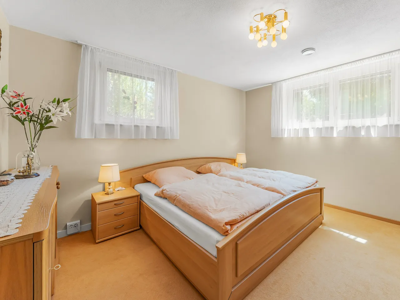 Schlafzimmer im Souterrain