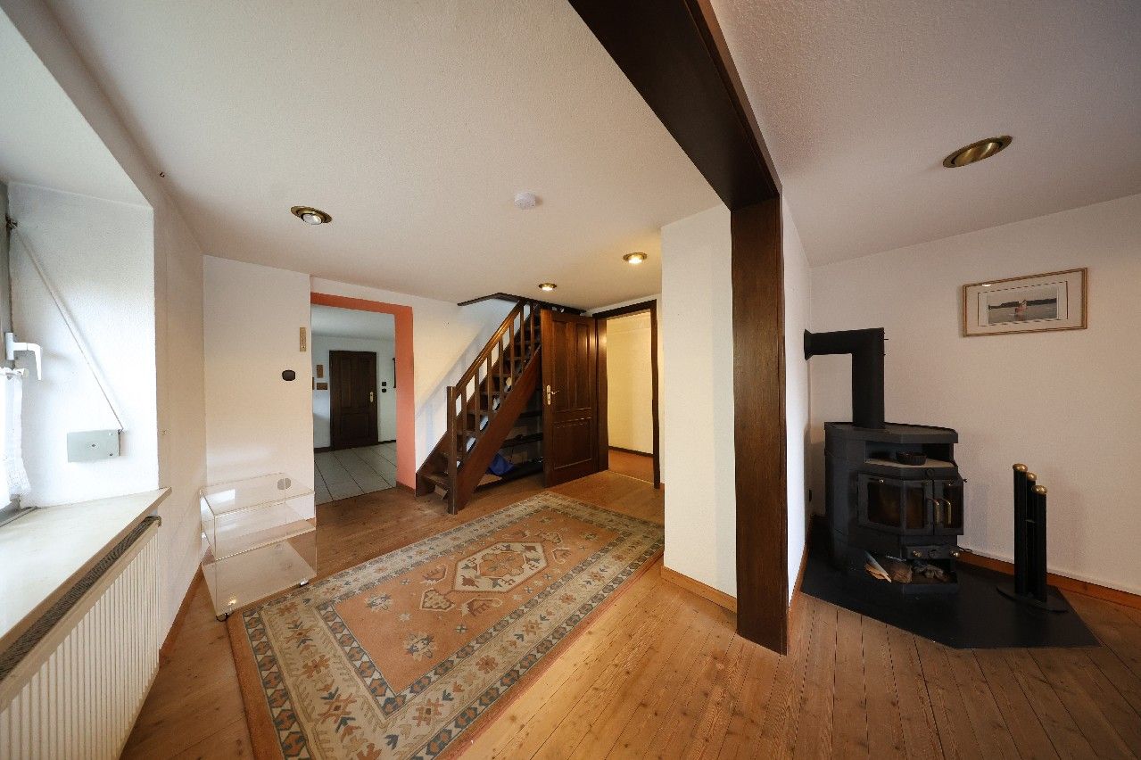 Seitliche Hausansicht