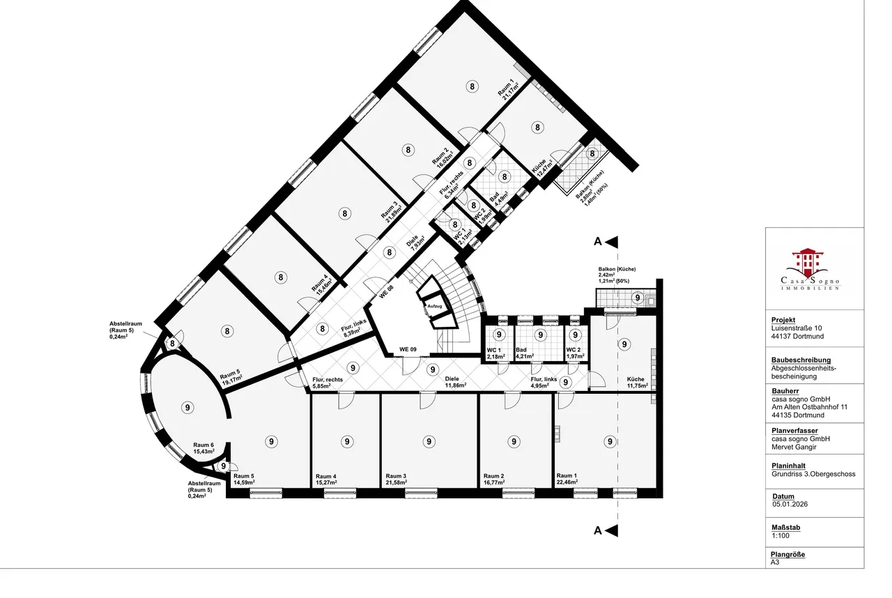 3. Obergeschoss / WE08