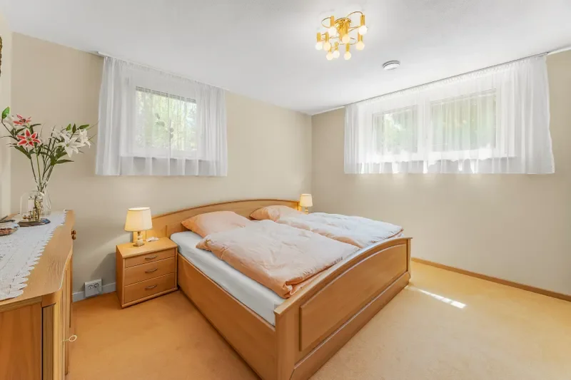 Schlafzimmer im Souterrain