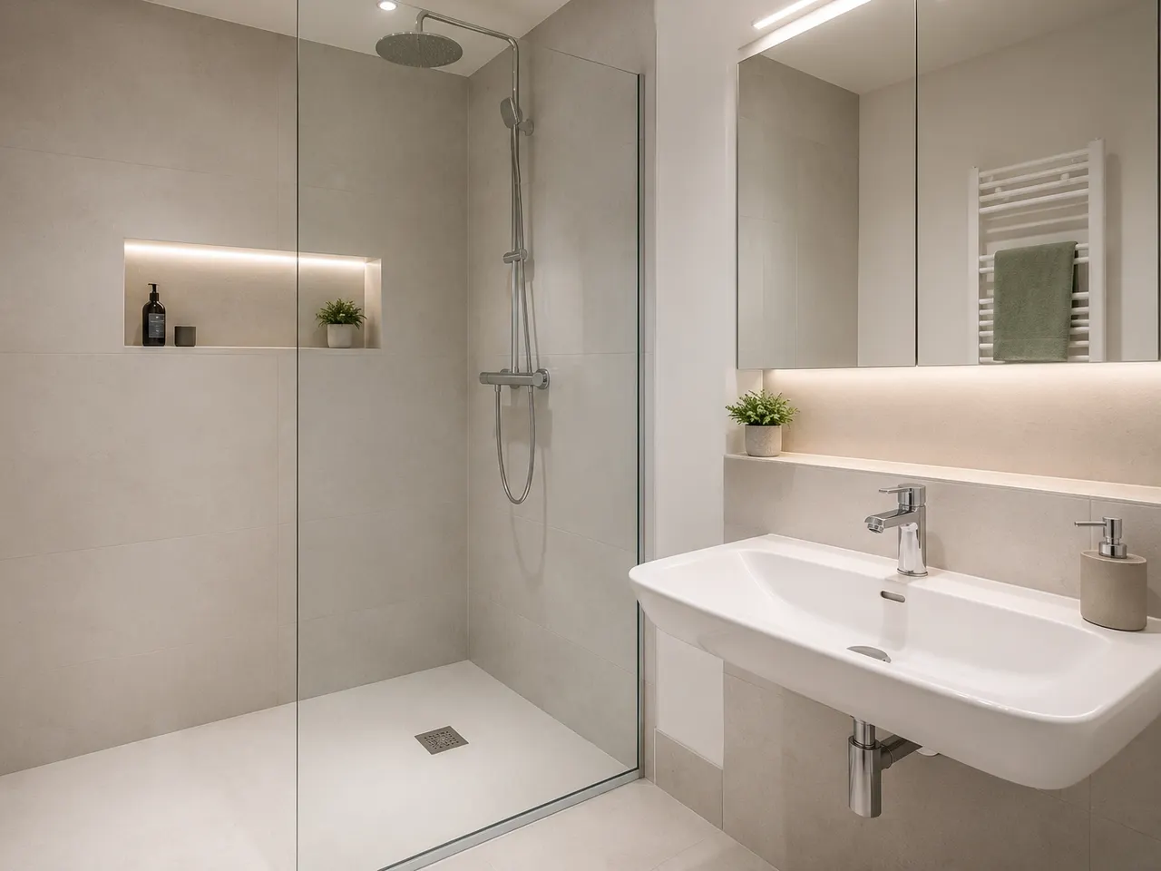 Badezimmer Visualisierung (KI)