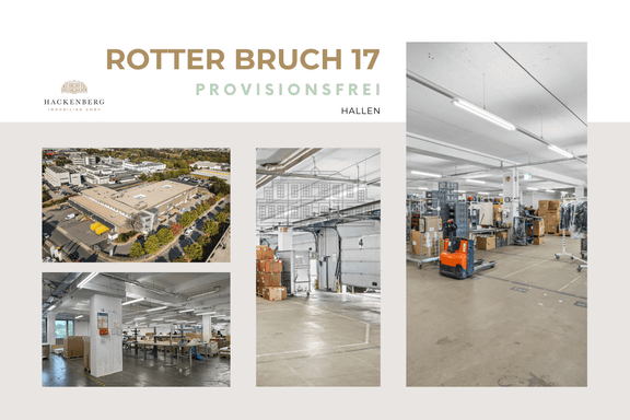 Große Hallenflächen mit Option auf Büroanmietung in unmittelbarer Autobahnnähe