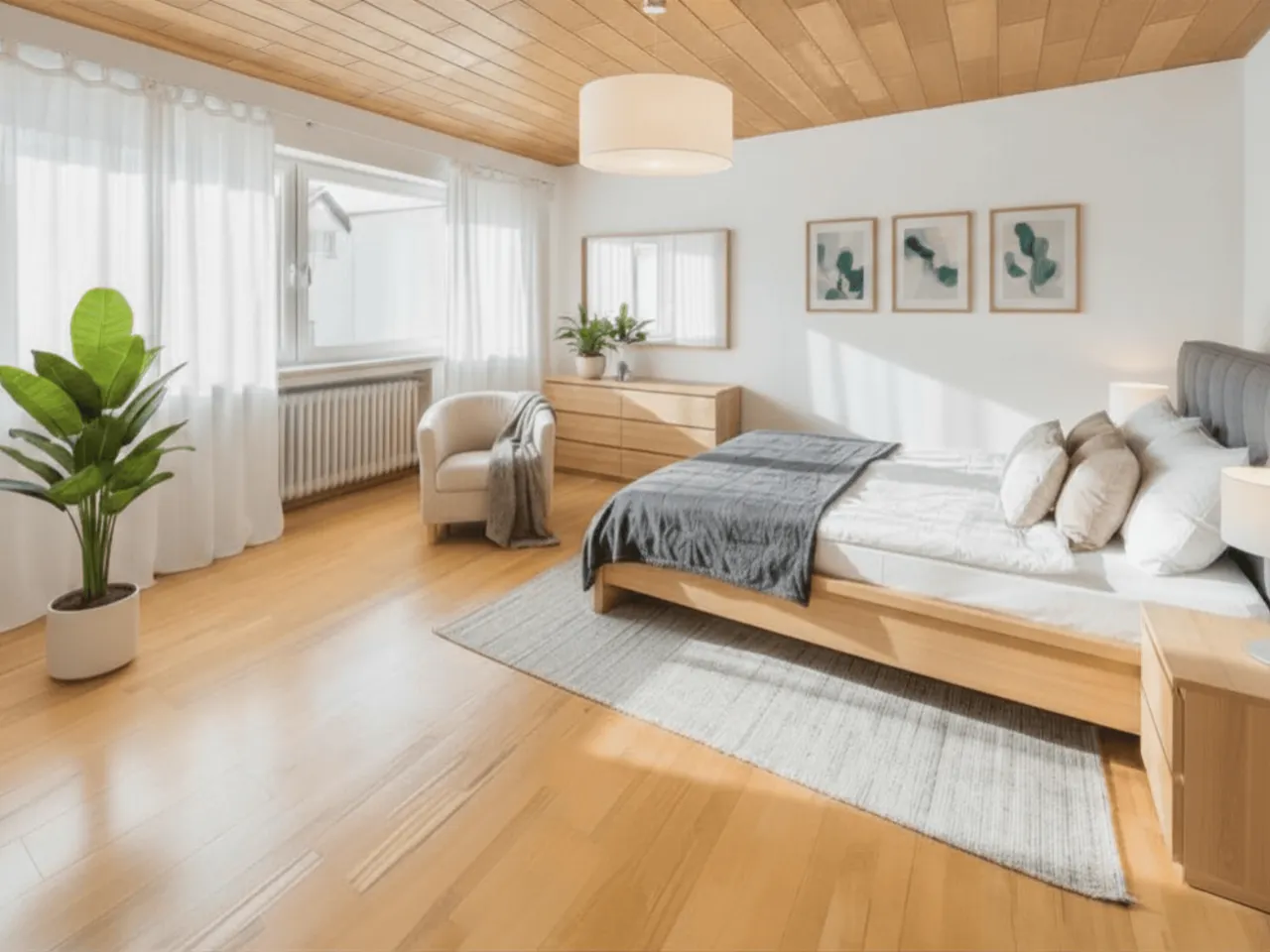Schlafzimmer - Wohnidee (digital möbliert)