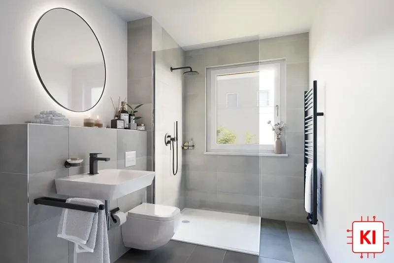 KI-generiert: Badezimmer