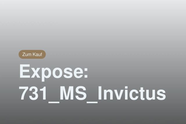 Nicht mehr verfügbar: Expose: 731_MS_Invictus