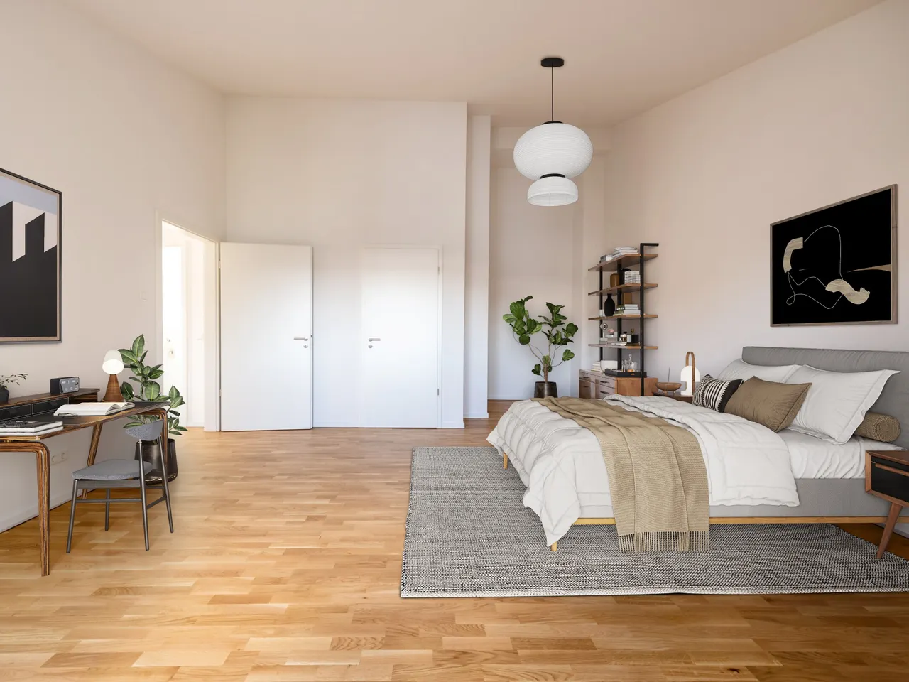 KI-generiert I Schlafzimmer I